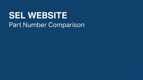 selinc.com|sel part number lookup.